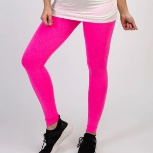 Pink Neon Maternity Active Leggings